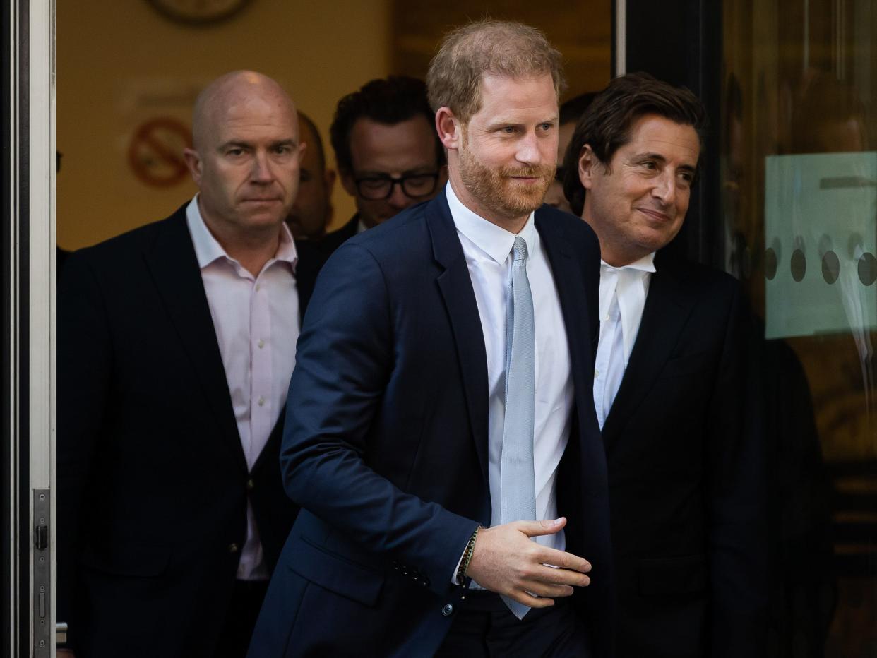 prince harry leaving court