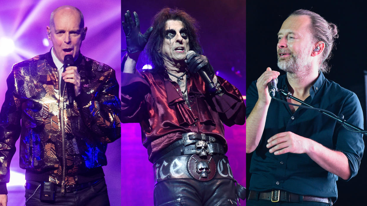 Pet Shop Boys, Alice Cooper and Radiohead all had James Bond theme tunes rejected. (Credit: Samir Hussein/WireImage/STAR MAX/IPx 2019/Marilla Sicilia/Getty)