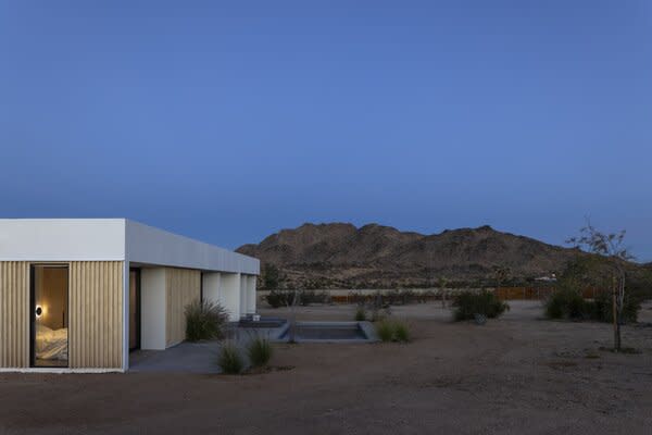 Homeowner Francesca Laranga chose this five-acre desert site, about seven minutes outside Yucca Valley, California, after seeing it once.