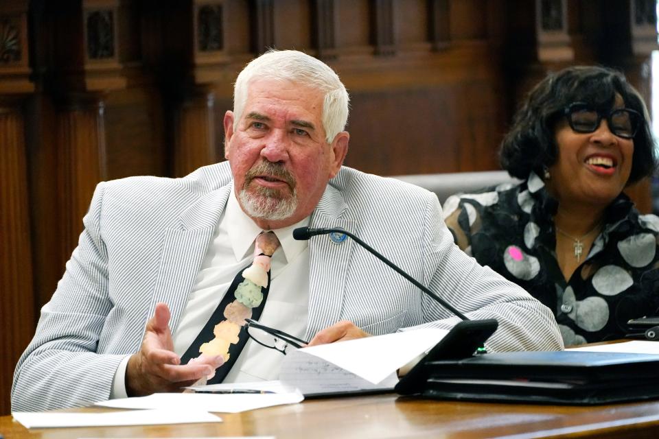 Sen. Kevin Blackwell, R-Southaven, seen here in a file photo from Monday, June 28, 2021, at the Capitol in Jackson, has introduced bills that would limit press coverage of the Senate and remove press office space from the capitol building.