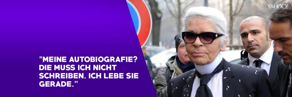 Karl Lagerfeld: Seine besten Sprüche