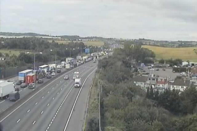 Dartford Crossing: Four vehicles crash causing seven miles of traffic <i>(Image: Traffic Cameras UK)</i>