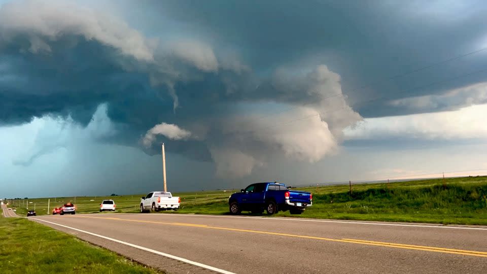 Storm clouds move Sunday above Beaver, Oklahoma. - Thea Sandmael/Reuters