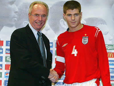 <p>Gerrard became the 105th England captain for a friendly against Sweden on 31 March 2004, but it is not until 2012 that he is named permanent captain by coach Roy Hodgson, in time for the Euro 2012 tournament finals.</p>