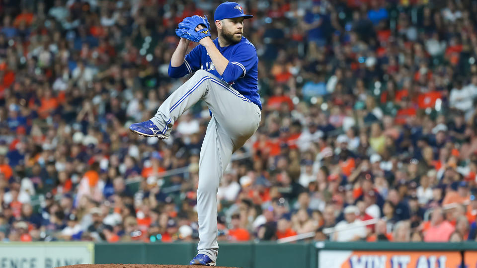 David Phelps has been a welcome addition to the Blue Jays, both on and off the field. (Photo by Leslie Plaza Johnson/Icon Sportswire via Getty Images)