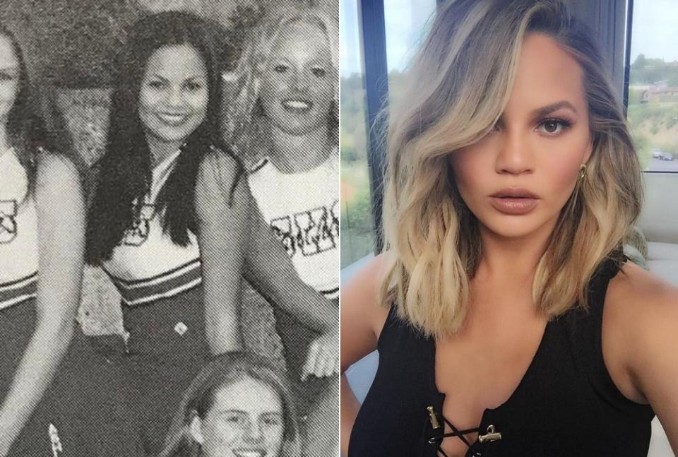 <p>… Chrissy Teigen, die ihrer High-School-Zeit im Augenblick offenbar ein wenig wehmütig hinterher trauert! (Bilder: Instagram/chrissyteigen) </p>