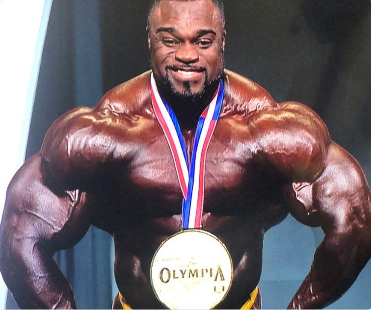 Former Hunters Lane and MTSU football player Brandon Curry, who lives in Murfreesboro, won the 2019 Mr. Olympia and finished runner-up in 2020 and 2021.