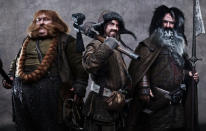 Bombur (Stephen Hunter), Bofur (James Nesbitt) and Bifur (William Kircher)