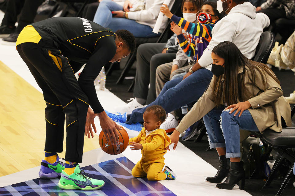 NBA Star Giannis Antetokounmpo Is Also an All-Star Dad: His Cutest Pics with Son Liam