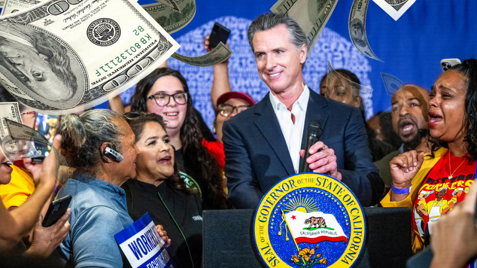 Gavin Newsom signs minimum wage bill into law