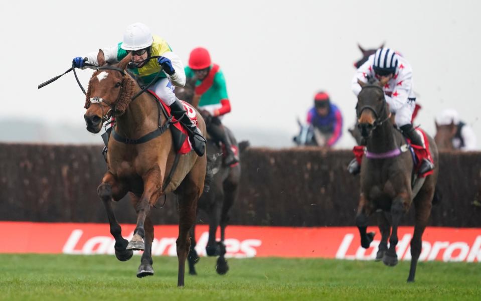 Cloth Cap pulled clear from the last to seal victory - GETTY IMAGES