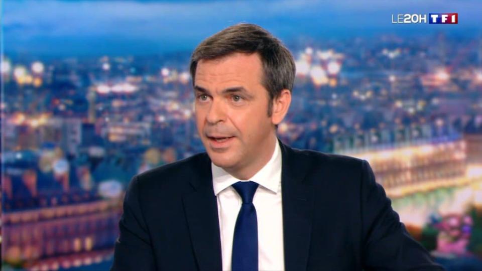 Olivier Véran sur le plateau de TF1, jeudi 21 janvier 2020. - TF1