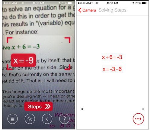 Use our new camera tool to solve homework, multiple choice, short answ