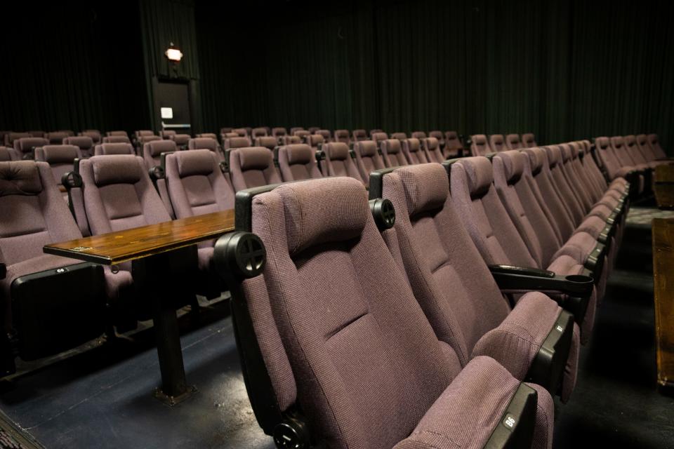The auditorium at Northern Lights Theatre Pub in Salem was renovated in 2022.
