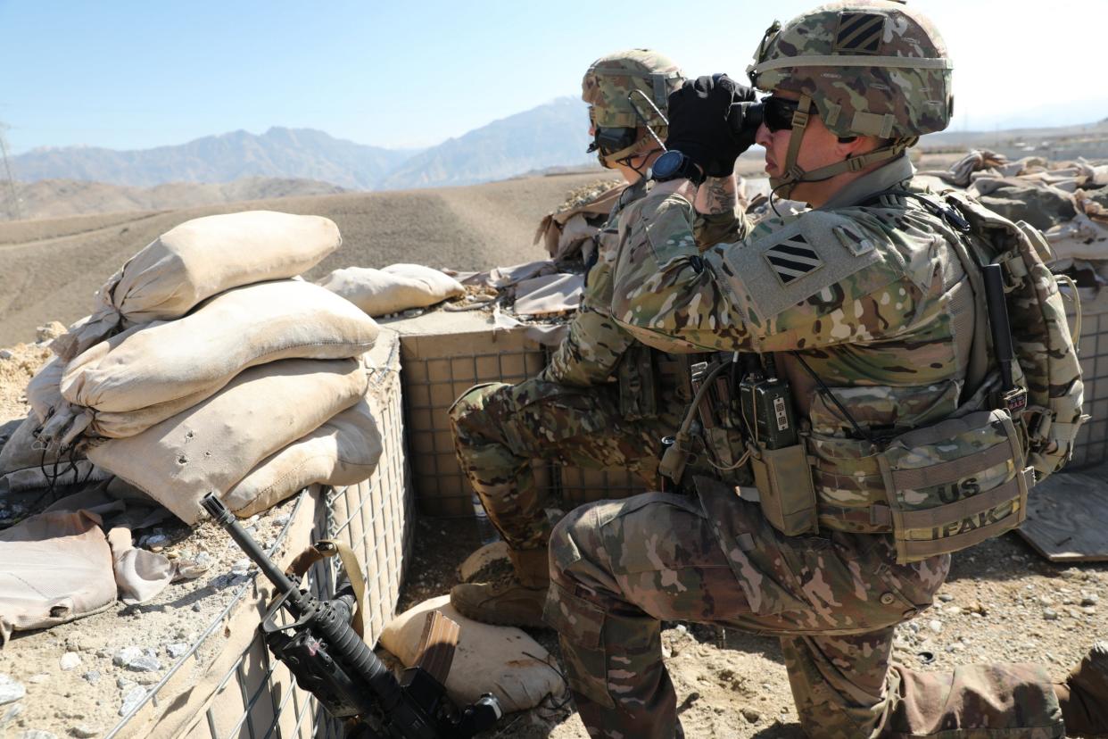 US troops in Kapisa Province, Afghanistan: EPA