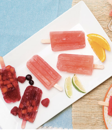 Summer on a stick. Recipe: Nectarine Sangria Popsicles