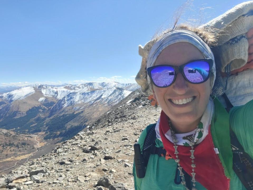 The Argentine Pass in Colorado can be seen in this photo DeSanctis snapped in October 2022, which is the highest point on the American Discover Trail at 13,208 feet.