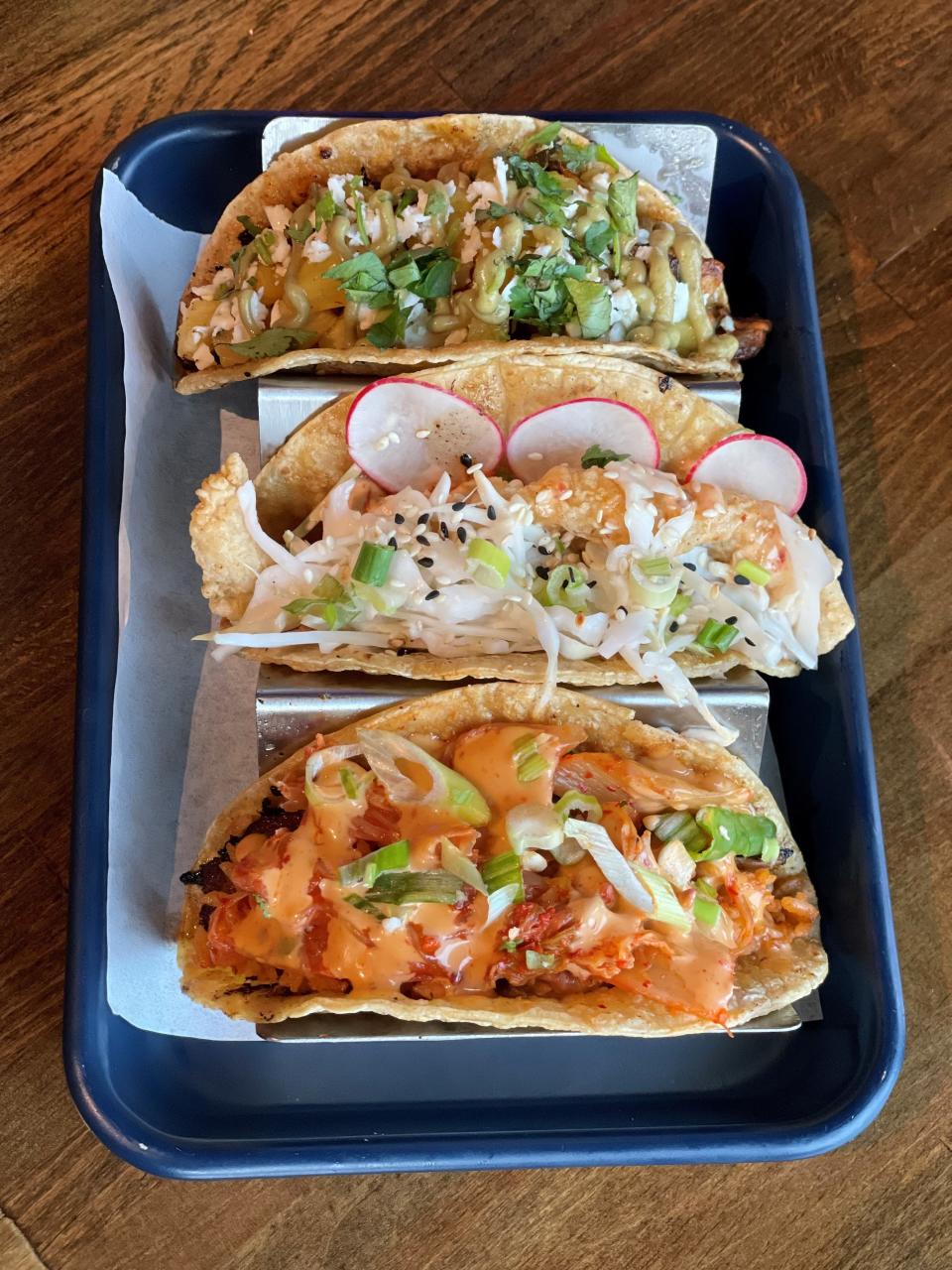 A selection of tacos at Tacos and Tequila in Wyandotte.