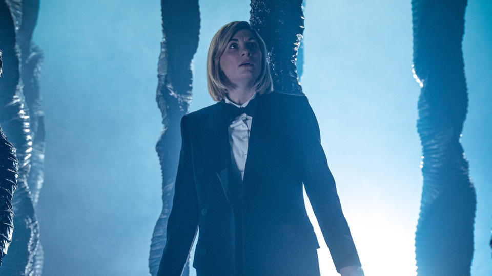 Jodie Whittaker in 'Doctor Who' series 12 opener 'Spyfall'. (Credit: BBC)