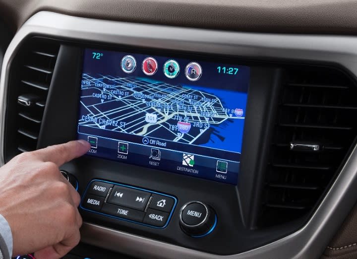 2017 GMC Acadia Denali infotainment and climate control system photo