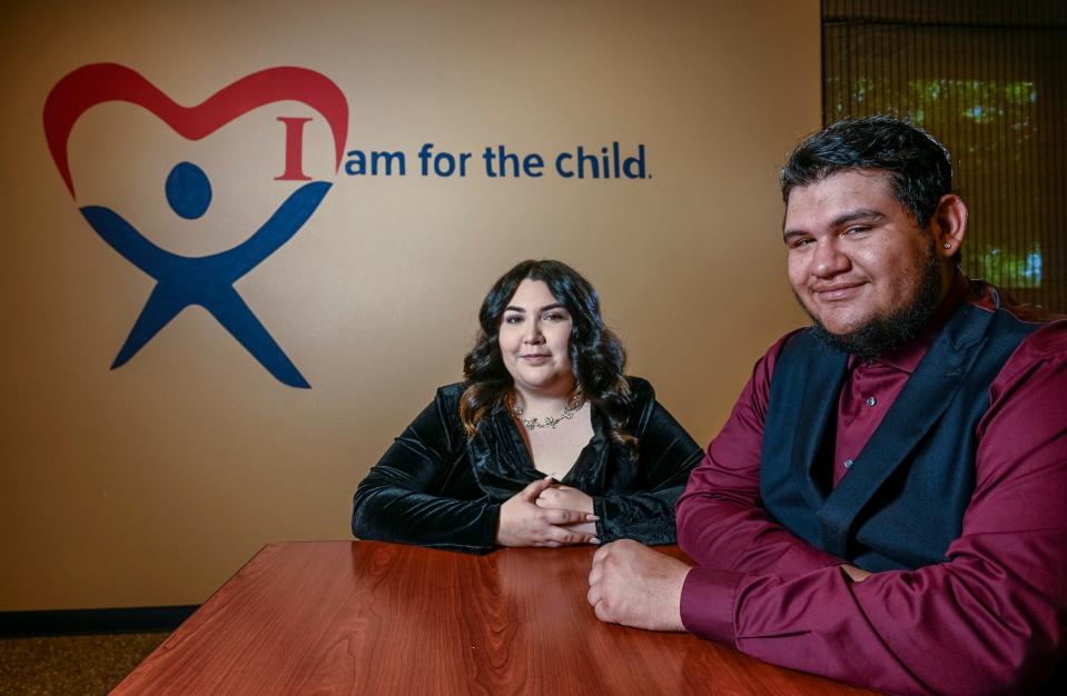 Former foster children Saul Zavala, right, and Cheyenne Droney are scheduled to speak during CASA's annual gala about how CASA volunteers helped them.