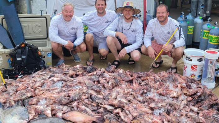 This is an example of the haul teams like Alabama Jammin&#x002019; pulled in during the 5th Annual Emerald Coast Open Lionfish Tournament.