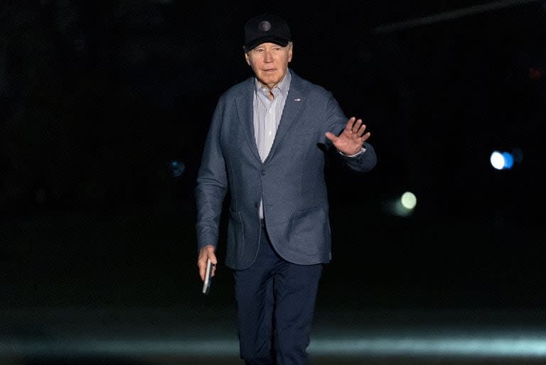 Joe Biden, al llegar a la Casa Blanca. (AP/Andrew Harnik)