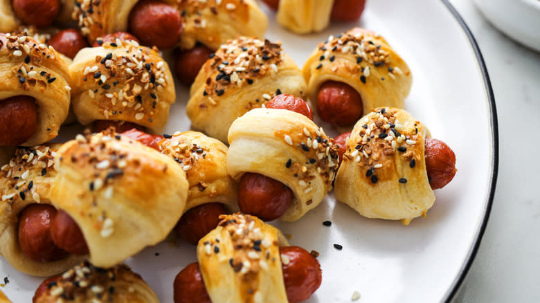 pigs in a blanket closeup