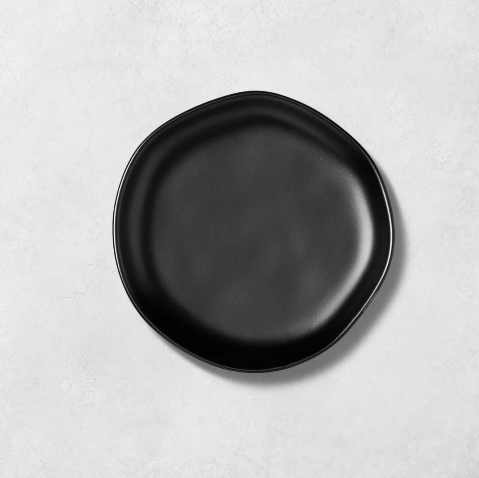 Stoneware Appetizer Plate Matte Black (Credit: Target)