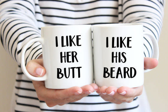 Shop them <a href="https://www.etsy.com/listing/514527889/his-and-hers-mug-set-i-like-her-butt-i?ref=related-5" target="_blank">here</a>.&nbsp;