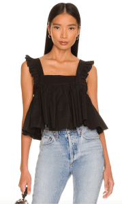 Selkie The Caviar Ruffle Apron Top