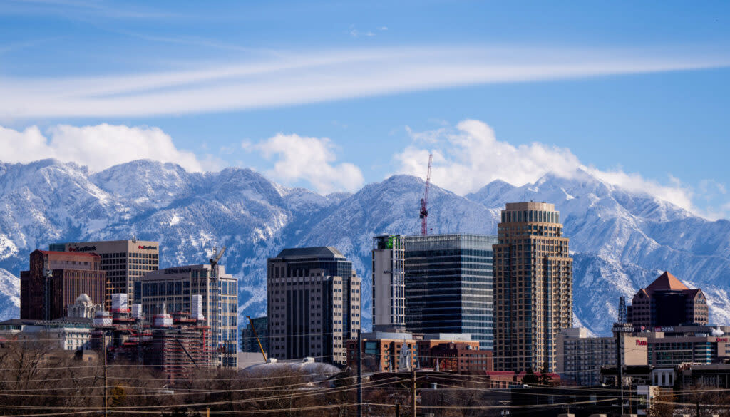 downtown Salt Lake City, Utah, Skyline