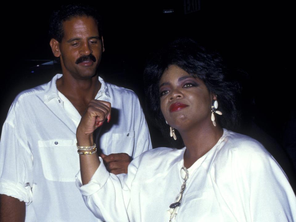 Stedman Graham and Oprah Winfrey in 1987.