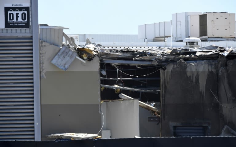 A Beechcraft plane crashes into a Melbourne shopping centre, February 21, 2017