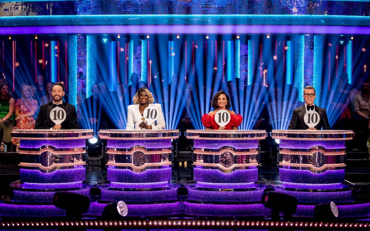 The judges: Craig Revel Horwood, Motsi Mabuse, Shirley Ballas and Anton Du Beke