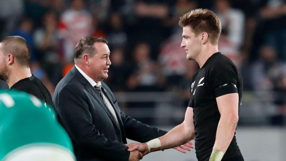 Former All Blacks head coach Sir Steve Hansen believes Jordie Barrett's emergence as an inside centre for New Zealand is the biggest positive from 2022. It was a turbulent year for the All Blacks in 2022, suffering a series defeat to Ireland in July before falling to a maiden defeat in New Zealand to Argentina. The All Blacks did manage to defend their Rugby Championship title, but their performance until then almost cost Foster his job. After the defeat to Argentina, Foster's charges went on a six-game winning streak but ended the year with a 25-all draw to England.&nbsp; Credit: Alamy