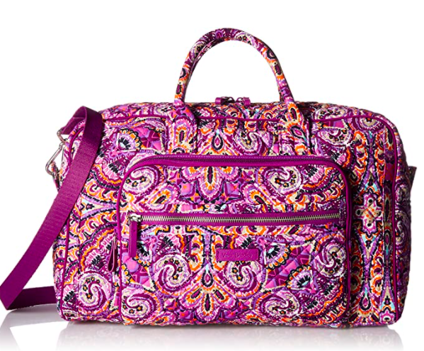 Vera Bradley Signature Cotton Compact Weekender Travel Bag