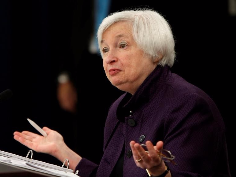 United States Federal Reserve Chair Janet Yellen holds a news conference following the two-day Federal Open Market Committee meeting in Washington, U.S., September 21, 2016.</p>
<p>      REUTERS/Gary Cameron 