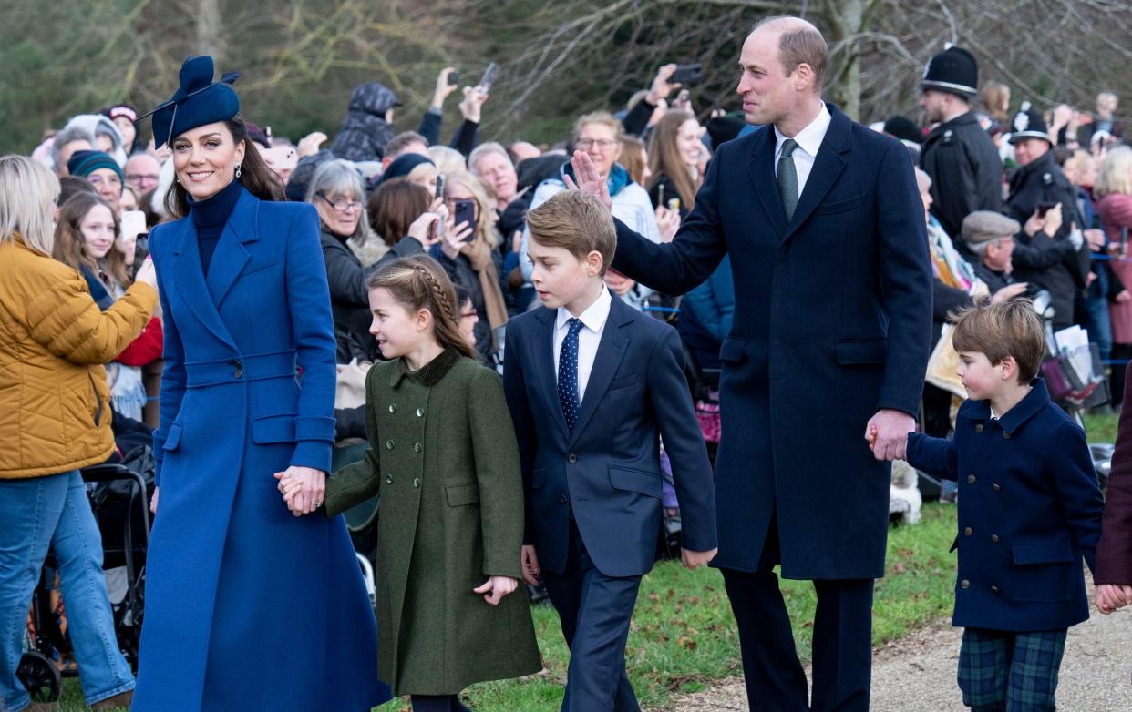 The Prince and Princess of Wales were last seen in public with their children on the Christmas Day walk to church in Sandringham in 2023