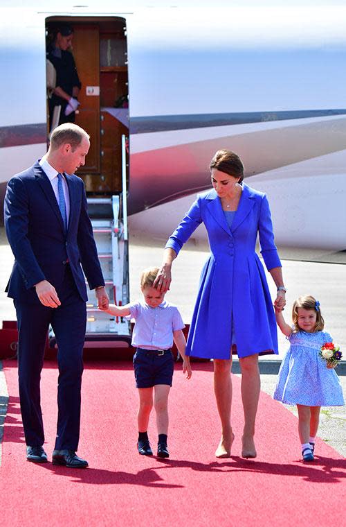 George and Charlotte steal the show in Germany