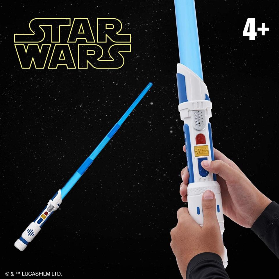 &ldquo;&lsquo;Star Wars&rsquo; was my ultimate favorite growing up, so I&rsquo;m stoked that it&rsquo;s back. If my daughter wants <a href="https://amzn.to/34odavN" target="_blank" rel="noopener noreferrer">a lightsaber</a>, Daddy will give her lightsaber. I love knowing that we can play &lsquo;Star Wars&rsquo; together and I will enjoy it just as much as her.&rdquo; &mdash; Paul, parent of an 8-year-old&lt;br&gt;&lt;br&gt;<br /><a href="https://amzn.to/34odavN" target="_blank" rel="noopener noreferrer">Get this 'Star Wars' Scream Saber on Amazon</a>.