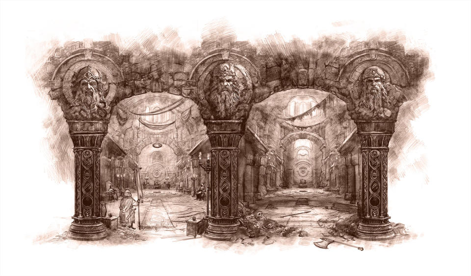Interior artwork from Moria - Through the Doors of Durin
