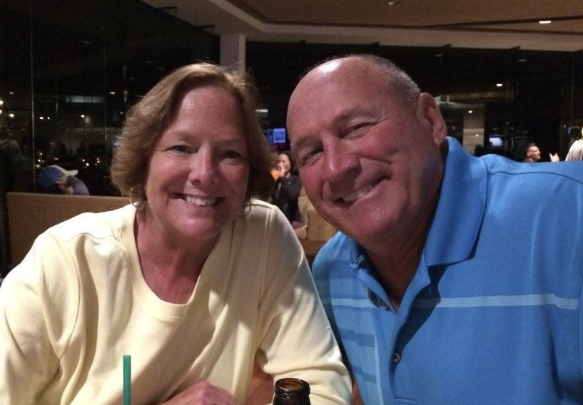 Jenny and Bob Sarver pose for a photo during a trip to Hawaii in 2015.