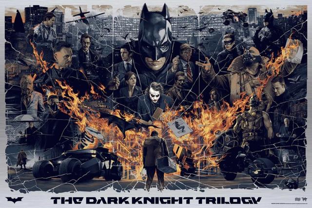 Celebrate THE DARK KNIGHT Films with Amazing Trilogy Triptych Print