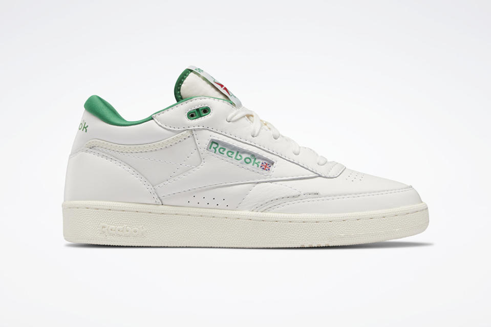 Reebok Club C Mid 2 Vintage in the chalk and glen green colorway. - Credit: Courtesy of Reebok