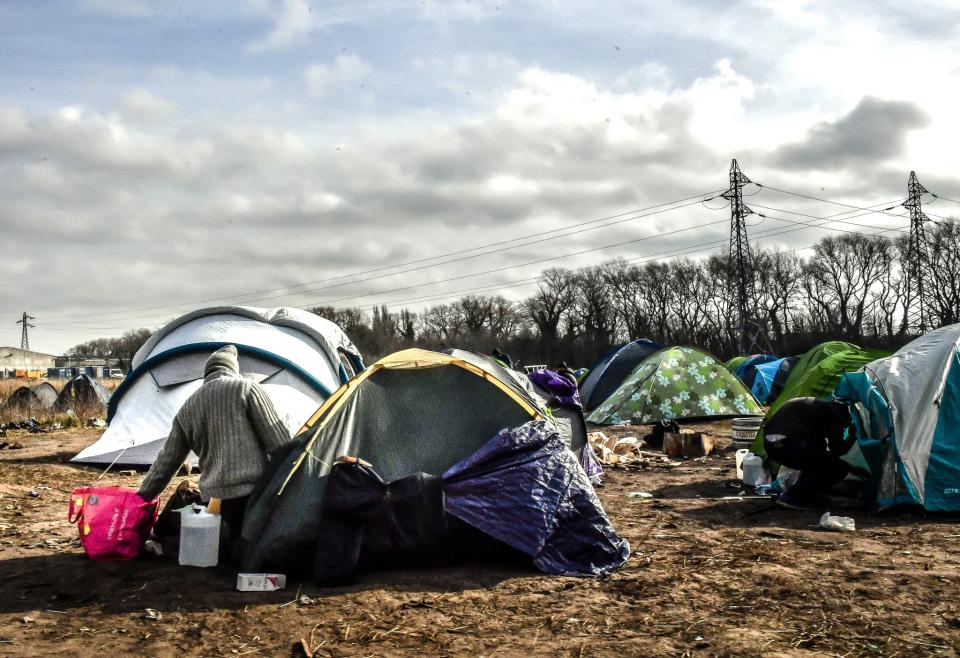 Un camp de migrants &#xe0; Calais, en 2020. (ILLUSTRATION) - PHILIPPE HUGUEN / AFP