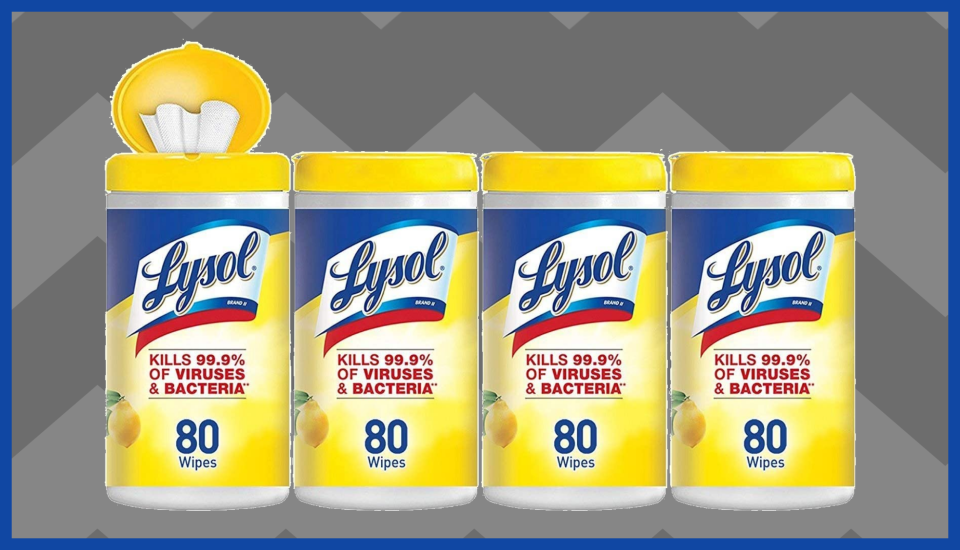 Now's your chance to stock up on Lysol Disinfecting Wipes without paying a fortune. (Photo: Amazon)