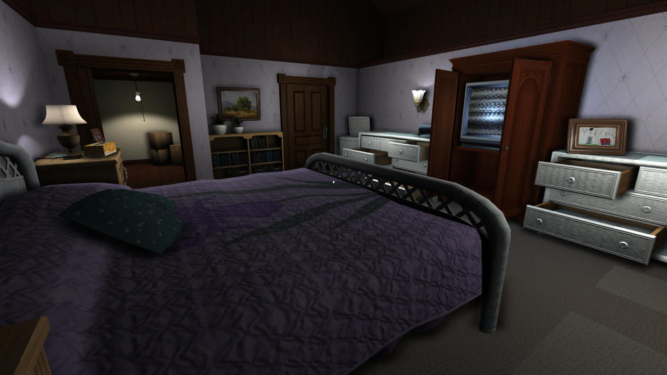 This photo provided by The Fullbright Company shows a scene from the video game, "Gone Home." (AP Photo/The Fullbright Company)