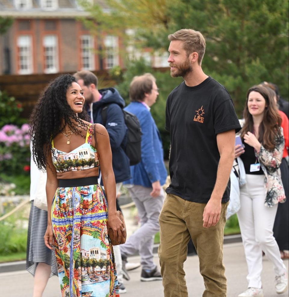 Vick Hope and Calvin Harris (WireImage)