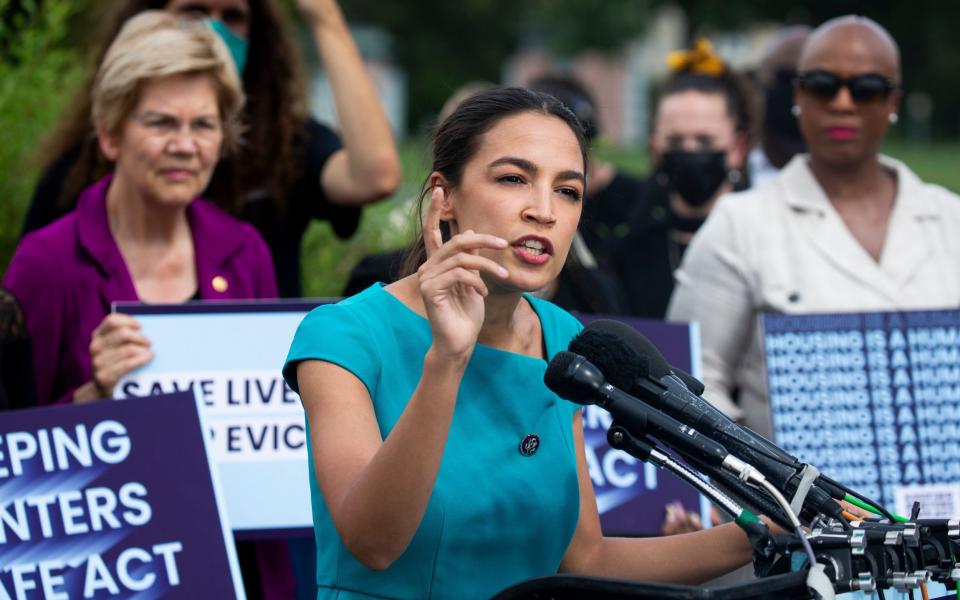 Democratic Representative from New York Alexandria Ocasio-Cortez has previously supported an amendment to halt US arms sale to Israel - Shutterstock